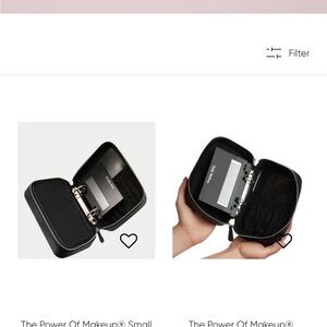 Black Patent Leather Trish McEvoy Pouch the power of Make Up small Planner